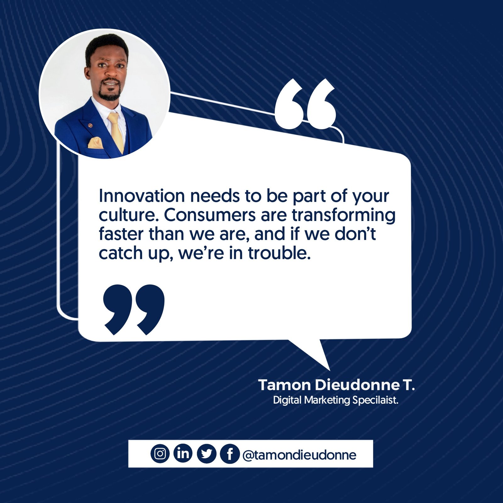 Tamon Dieudonne quotes About