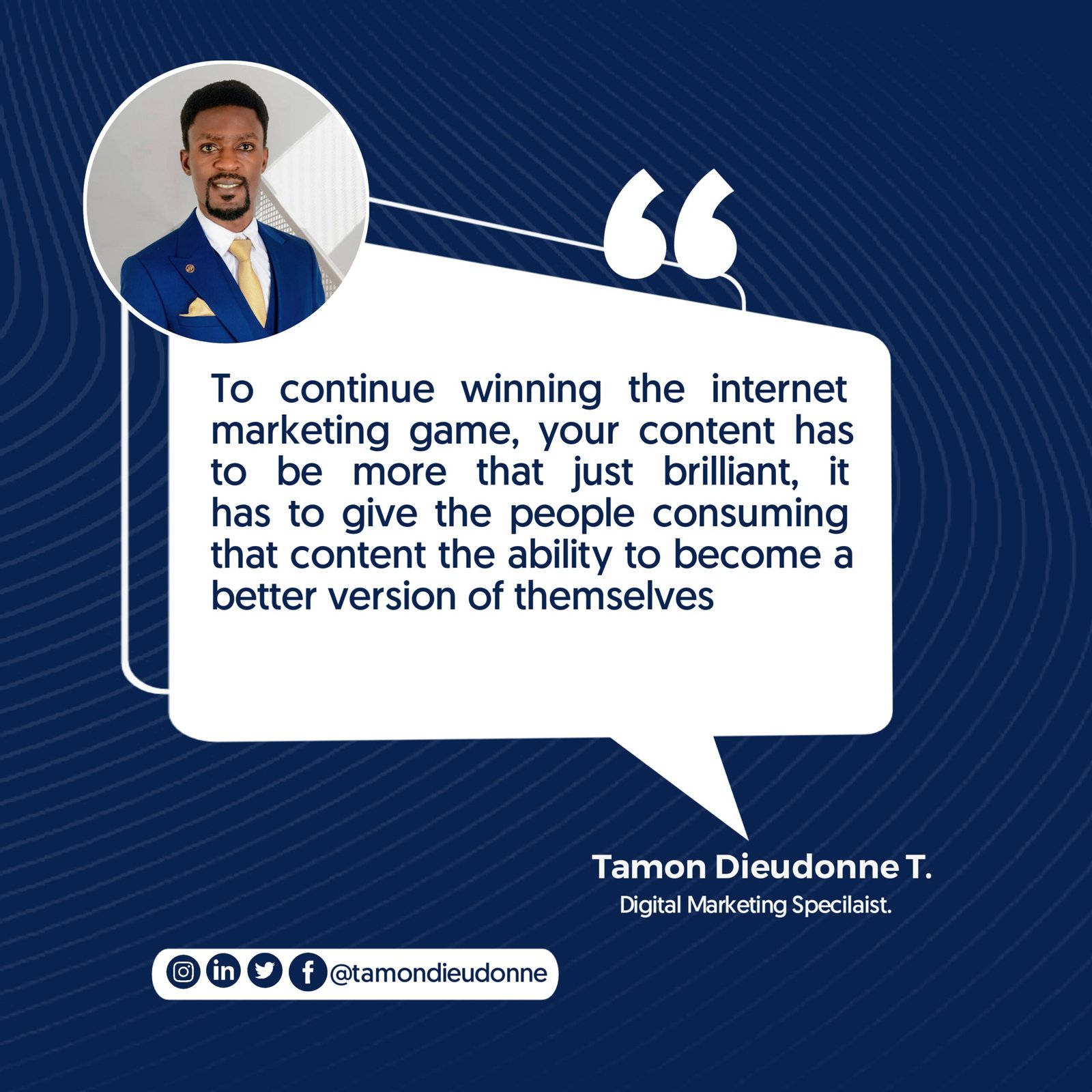 Tamon Dieudonne quotes